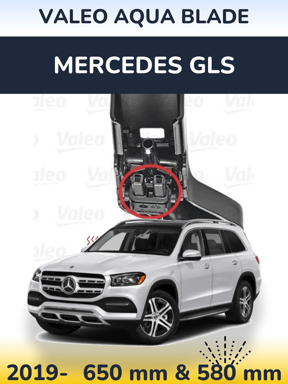 Ștergătoare Valeo Aqua Blade pentru Mercedes GLS