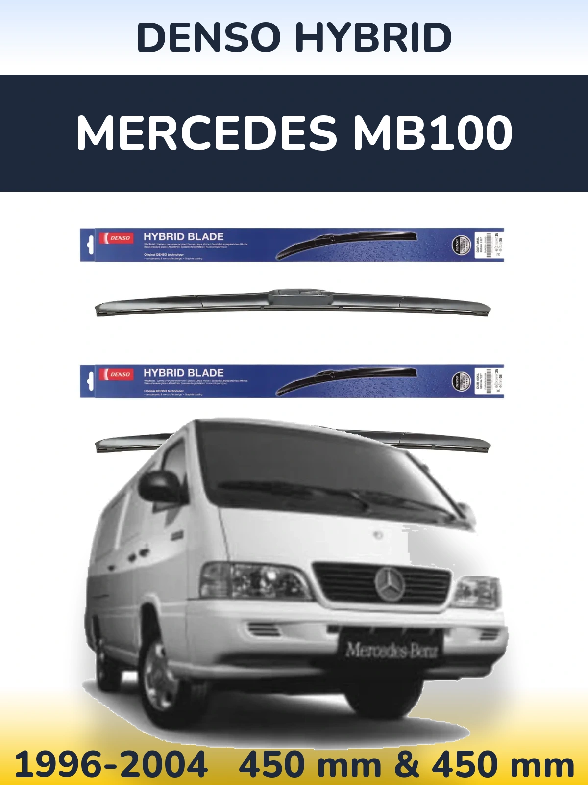 Ștergătoare Denso Hybrid pentru Mercedes MB100