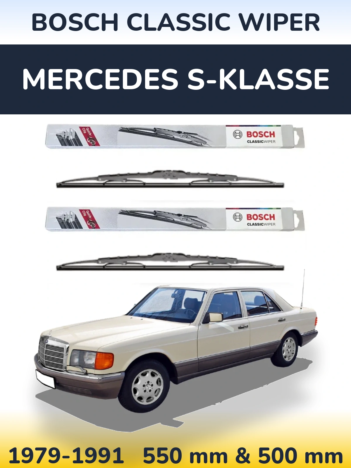 Ștergătoare BOSCH Classic Wiper pentru Mercedes S-Klasse