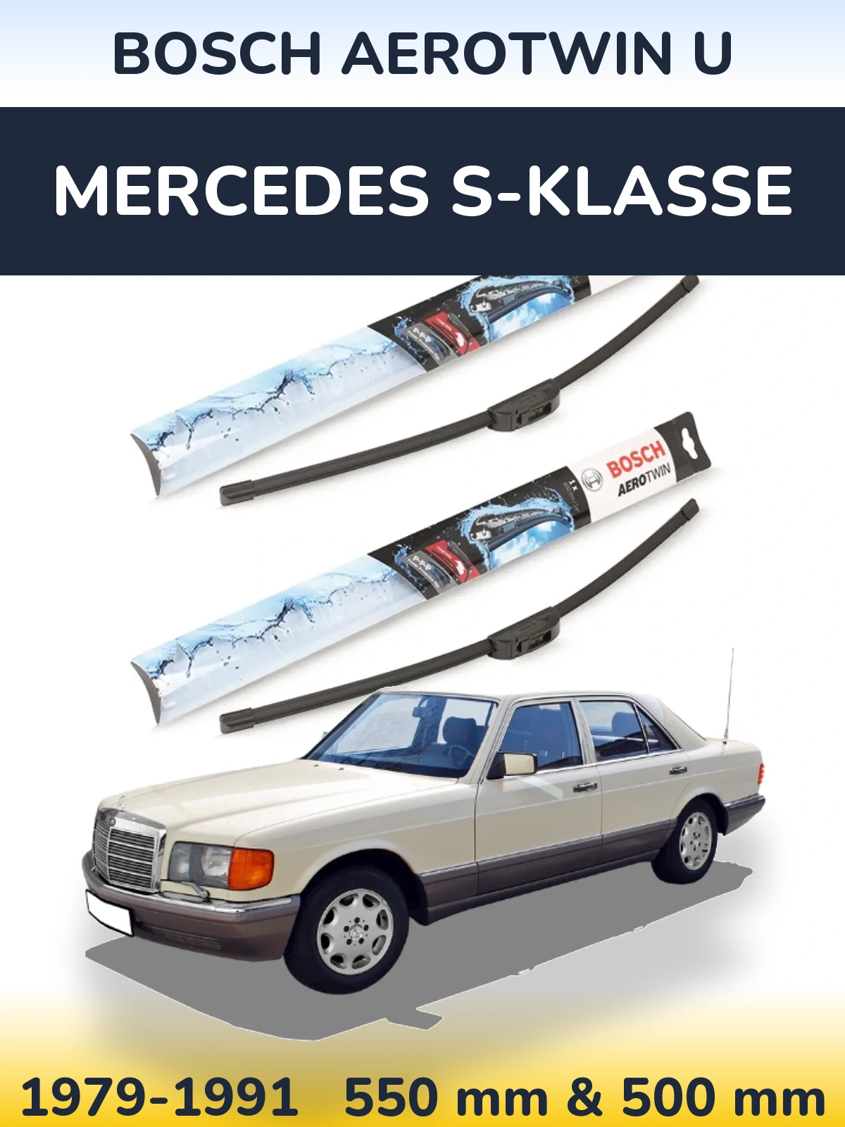 Ștergătoare BOSCH AeroTwin U pentru Mercedes S-Klasse