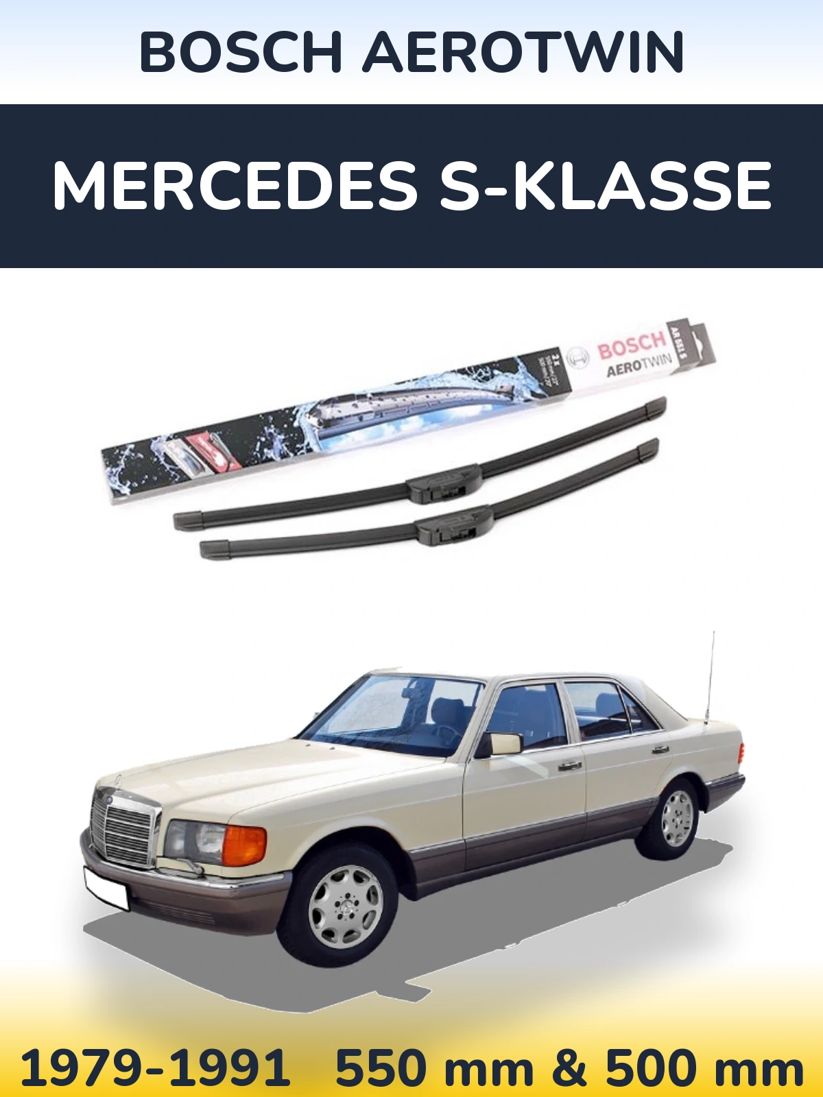 Ștergătoare BOSCH AeroTwin pentru Mercedes S-Klasse