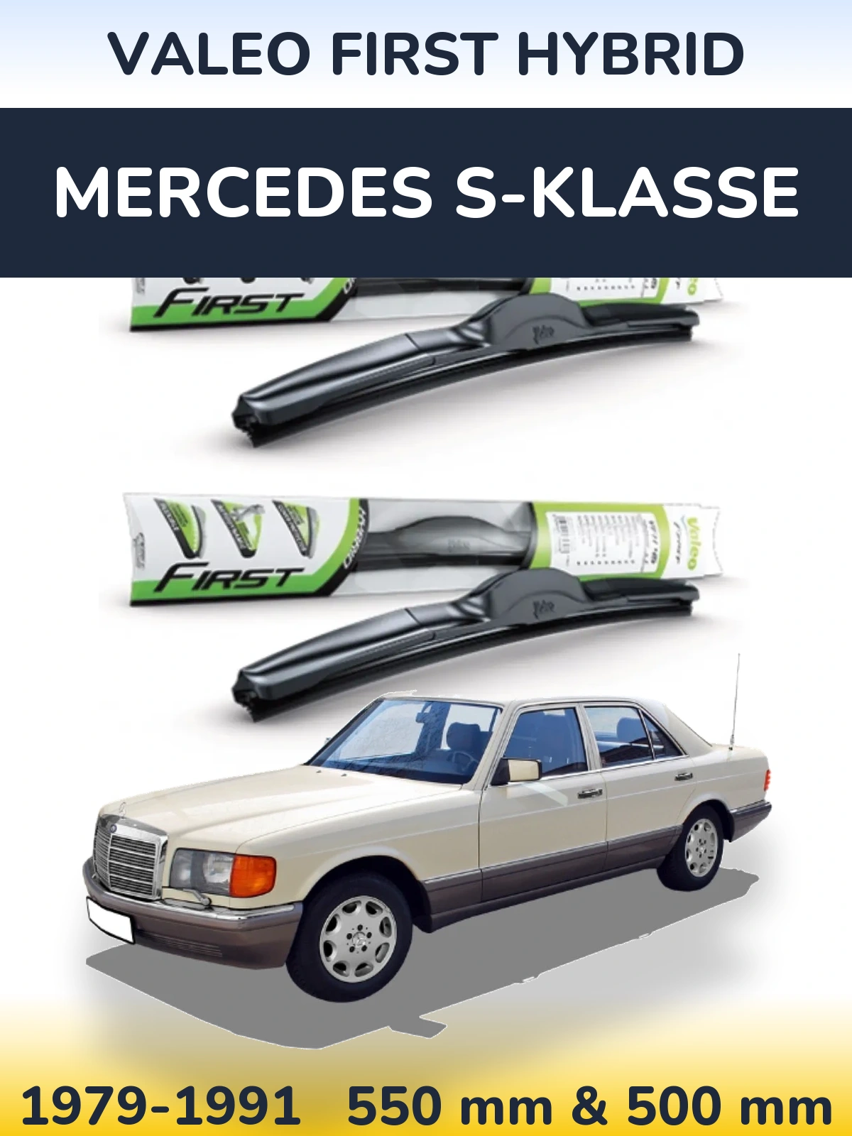 Ștergătoare Valeo First Hybrid pentru Mercedes S-Klasse