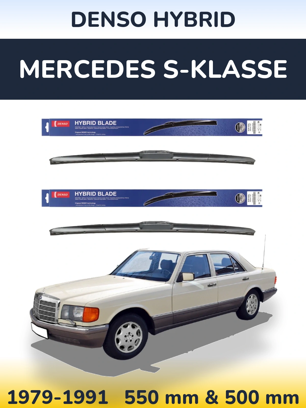 Ștergătoare Denso Hybrid pentru Mercedes S-Klasse