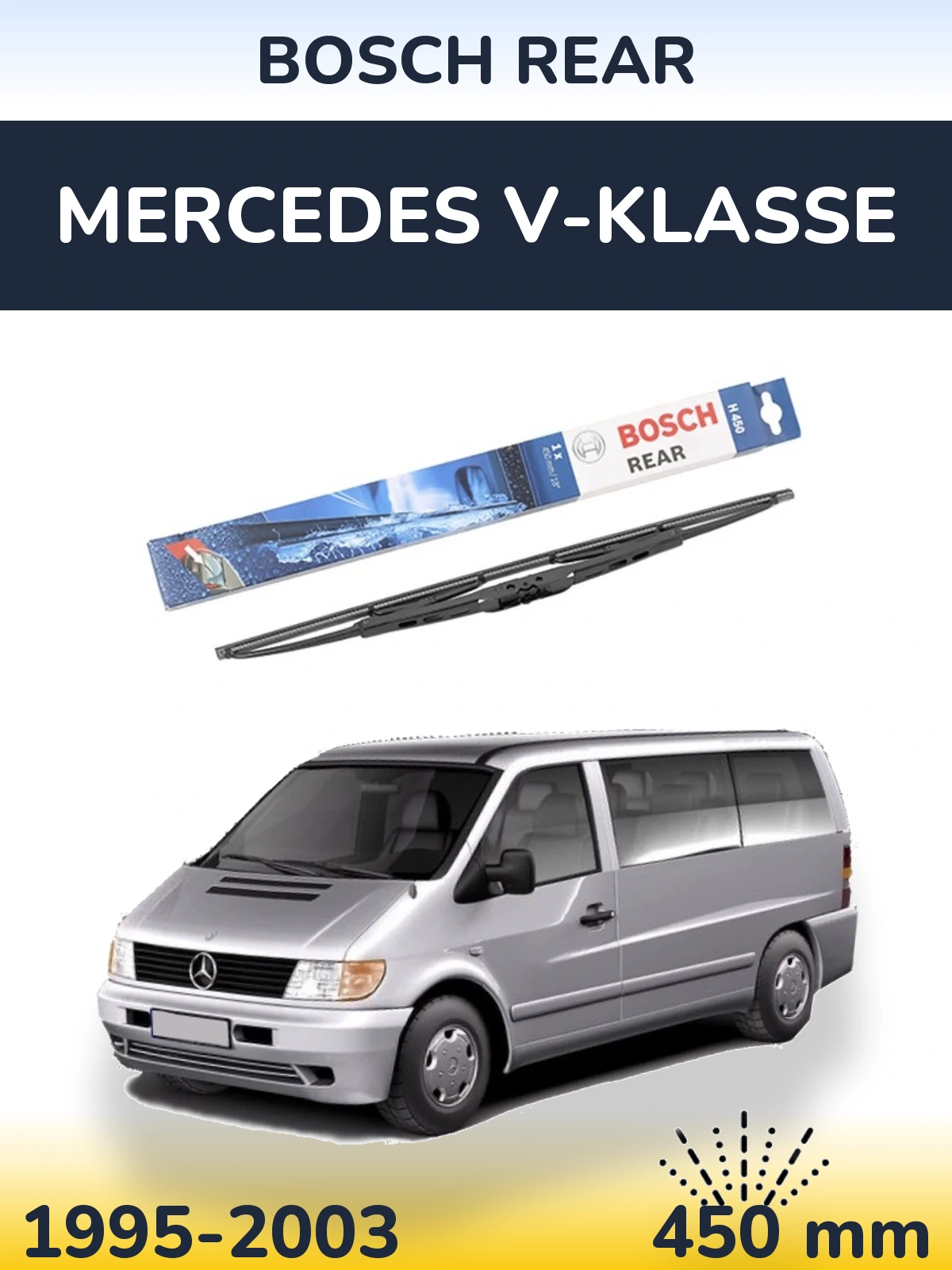 Ștergătoare BOSCH Rear pentru Mercedes V-Klasse