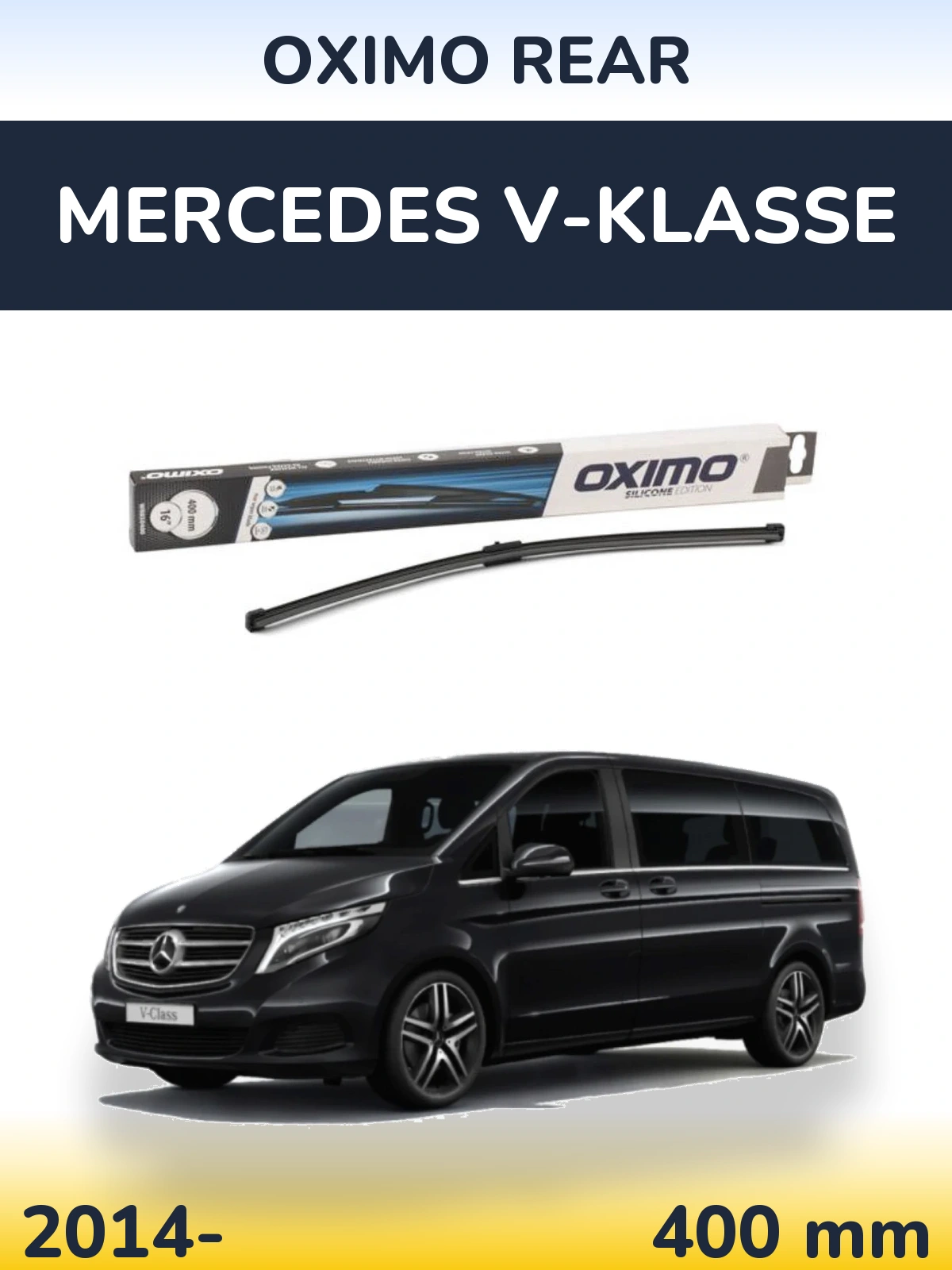 Задний дворник Oximo Rear 400 мм для Mercedes V-Klasse 2014-2026