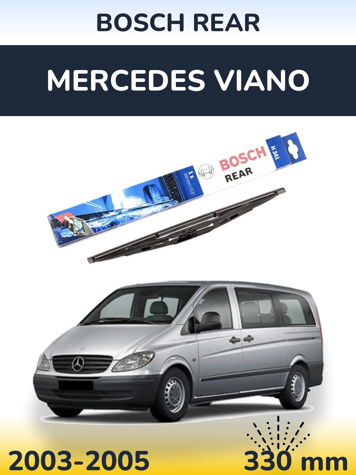 Ștergătoare BOSCH Rear pentru Mercedes Viano