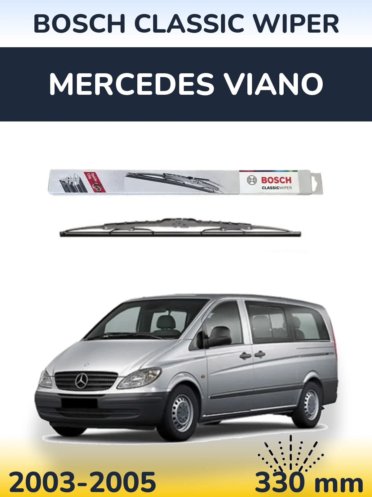Ștergătoare BOSCH Classic Wiper pentru Mercedes Viano