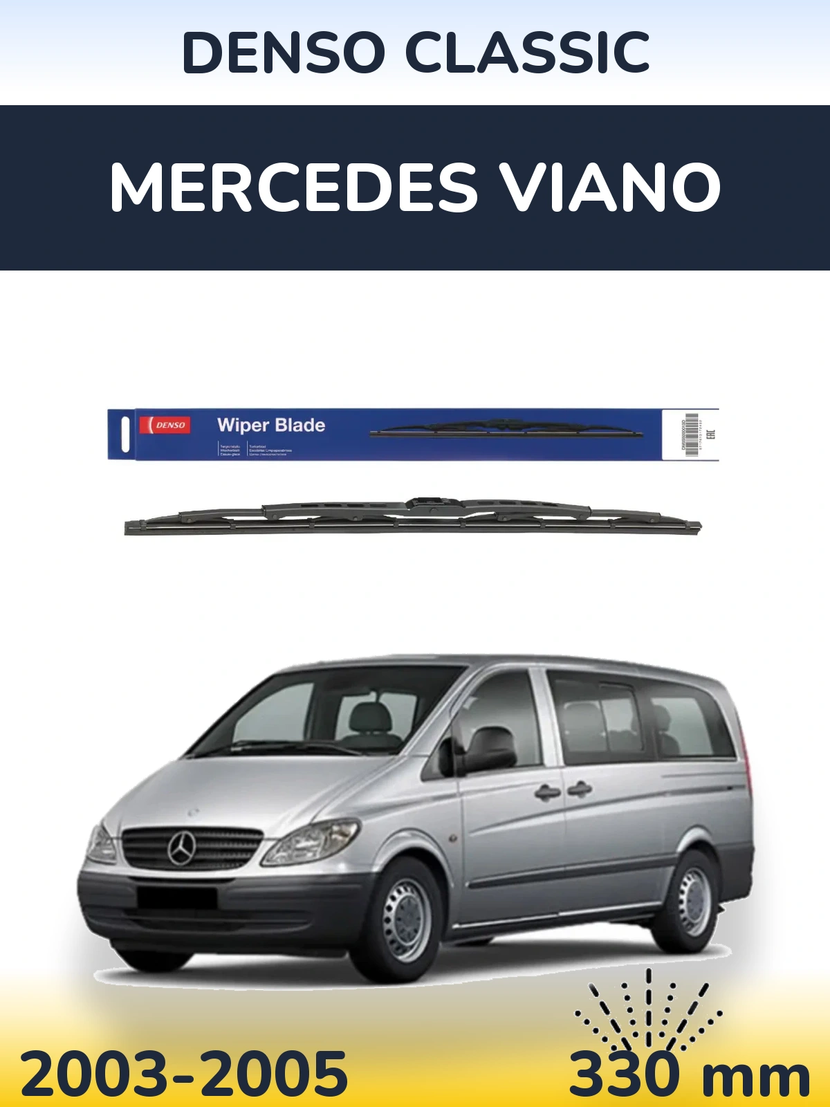 Ștergătoare Denso Classic pentru Mercedes Viano