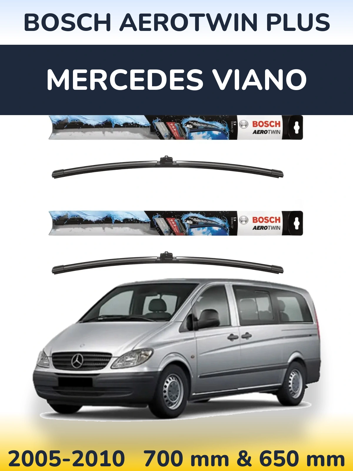 Ștergătoare BOSCH AeroTwin Plus pentru Mercedes Viano