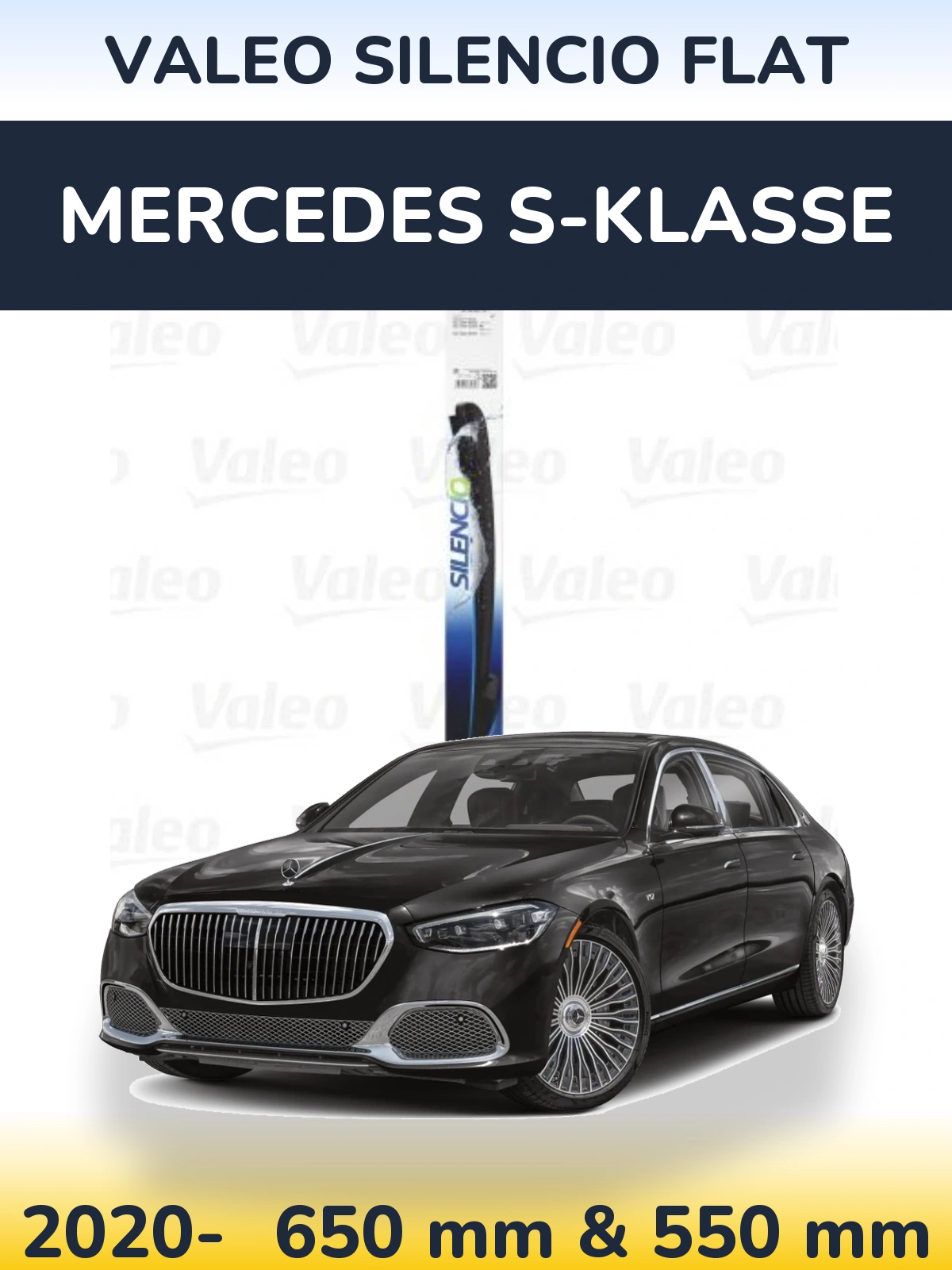 Ștergătoare Valeo Silencio Flat pentru Mercedes S-Klasse