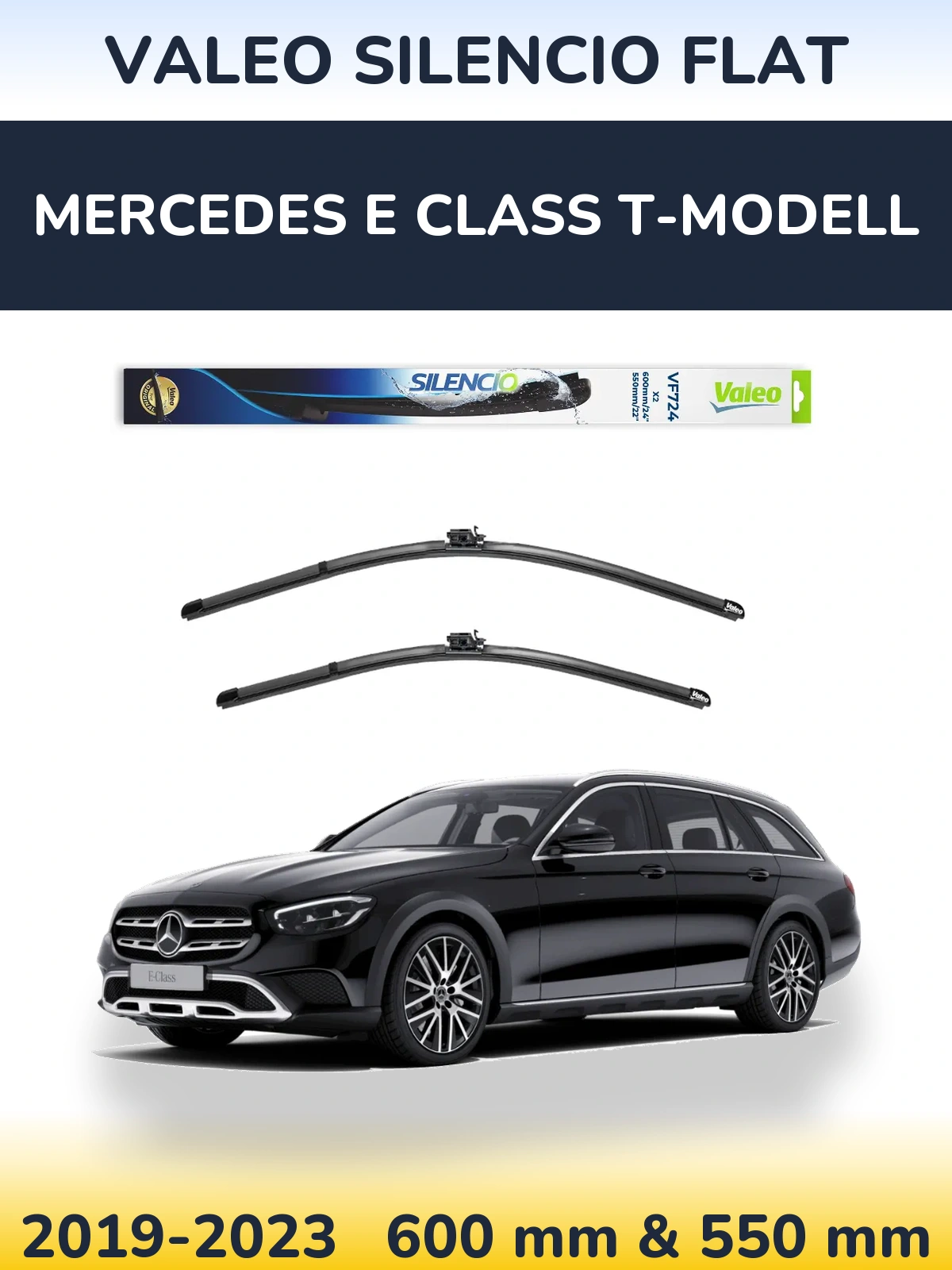 Ștergătoare Valeo Silencio Flat pentru Mercedes E Class T-Modell