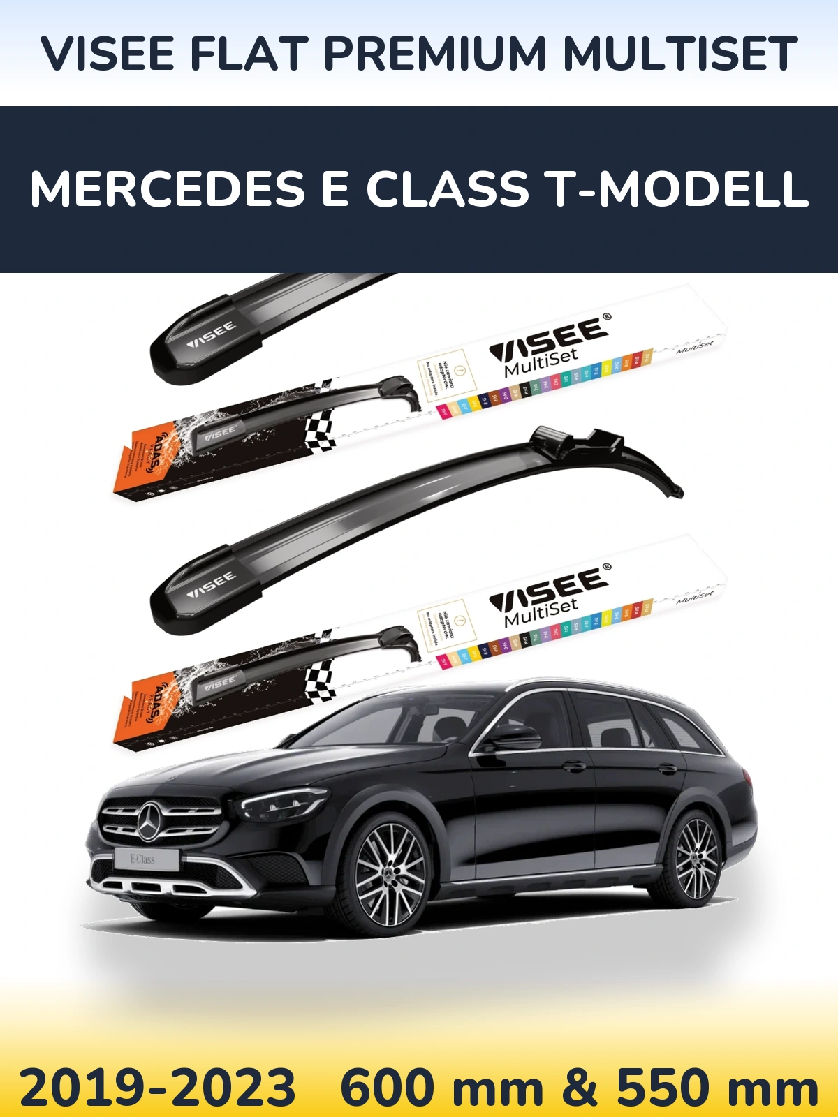 Ștergătoare VISEE FLAT PREMIUM MultiSet pentru Mercedes E Class T-Modell