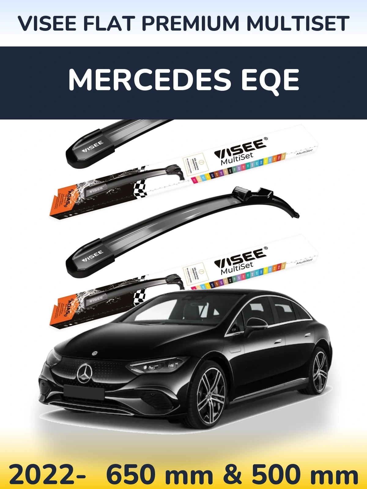 Ștergătoare VISEE FLAT PREMIUM MultiSet pentru Mercedes EQE