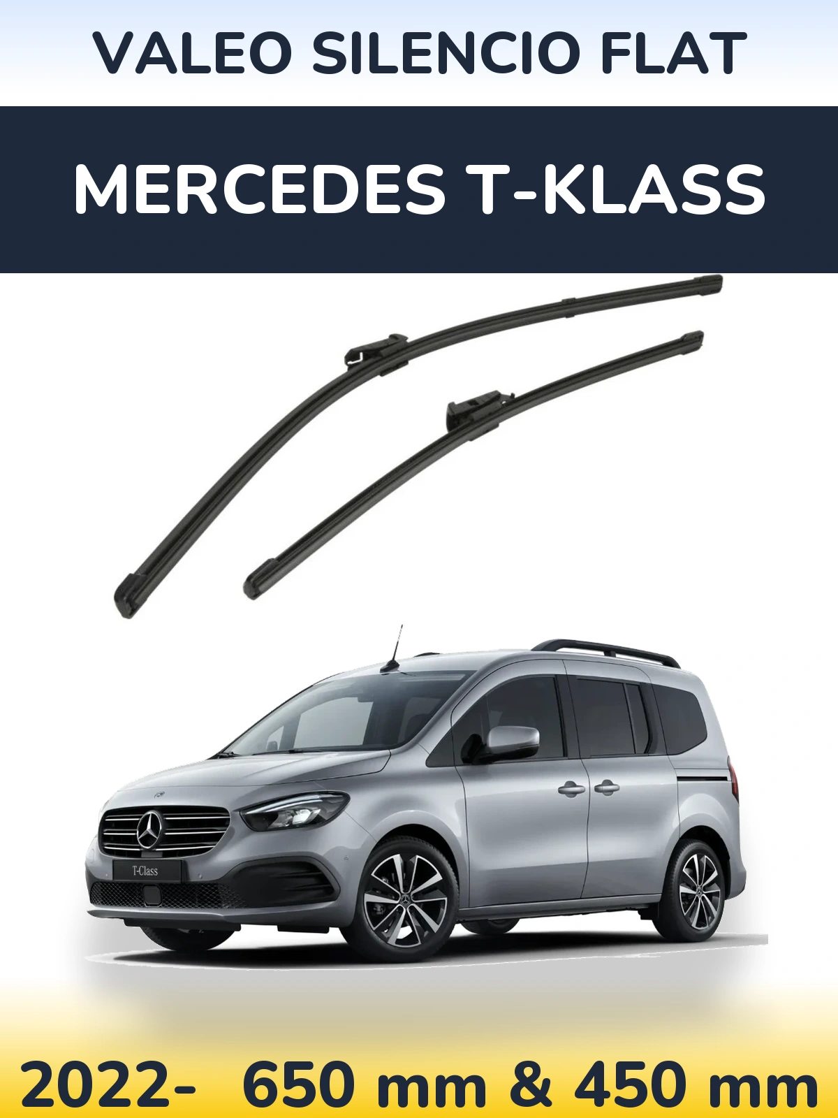 Ștergătoare Valeo Silencio Flat pentru Mercedes T-Klass