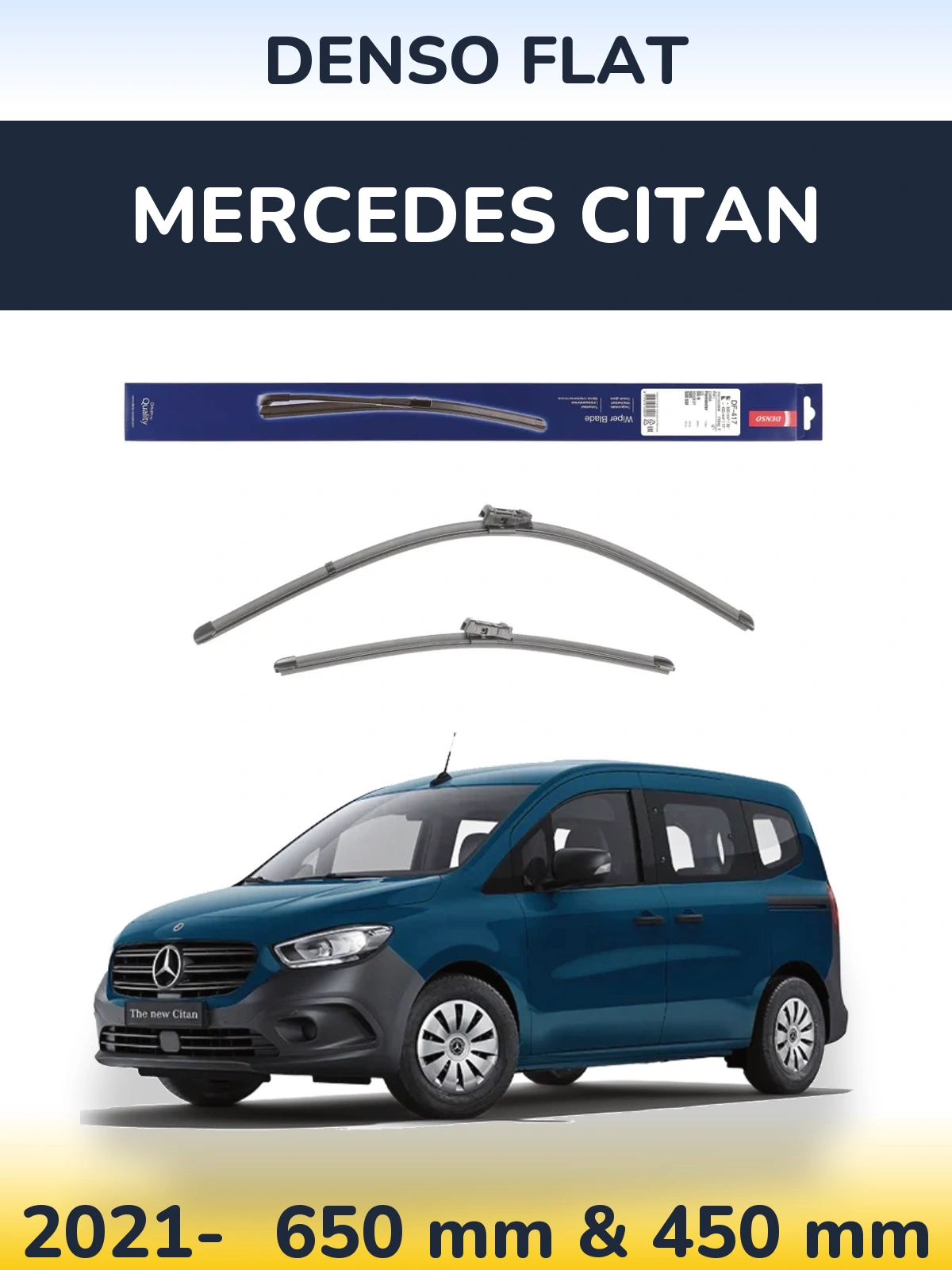 Ștergătoare Denso Flat pentru Mercedes Citan