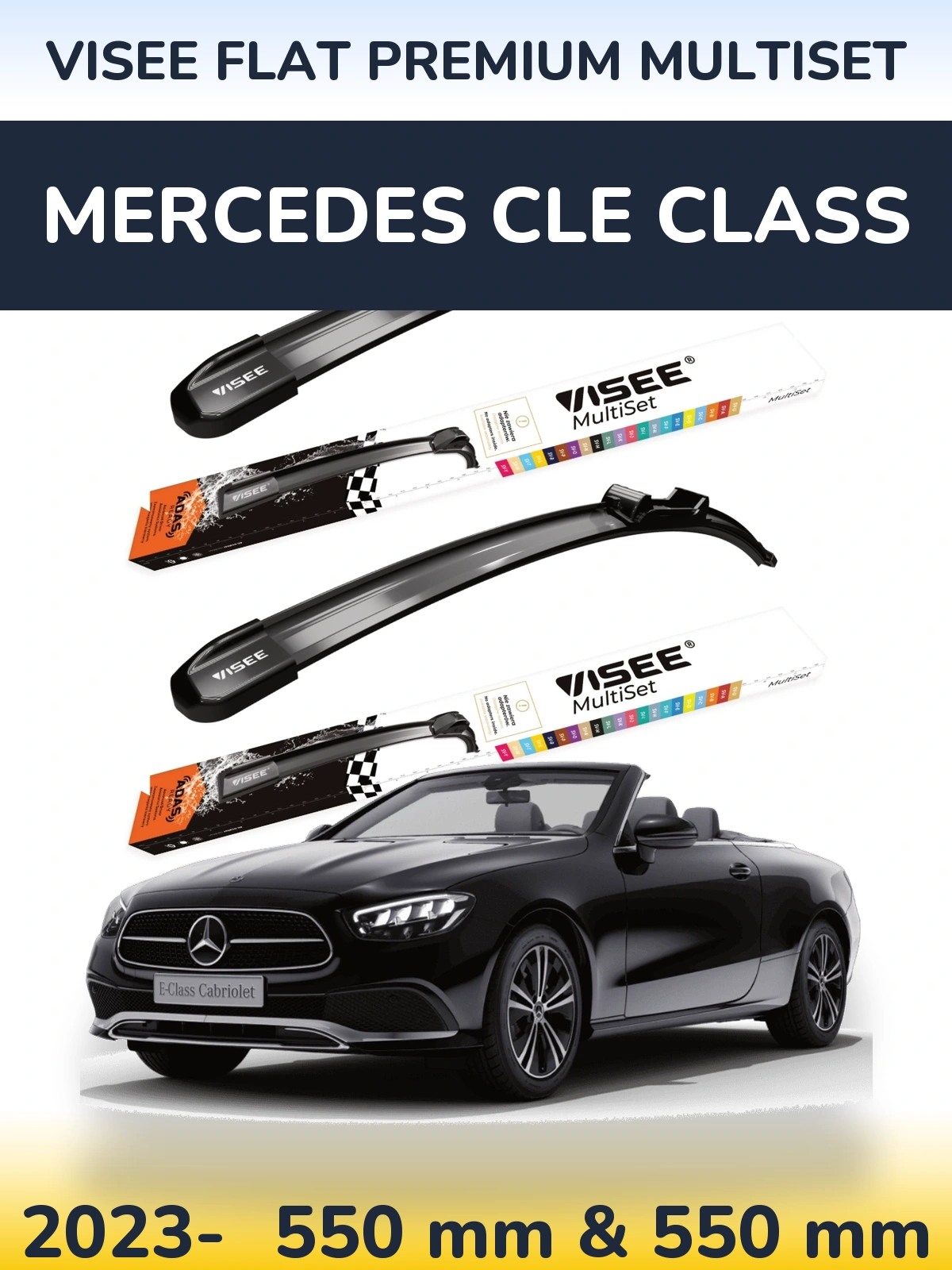 Ștergătoare VISEE FLAT PREMIUM MultiSet pentru Mercedes CLE Class