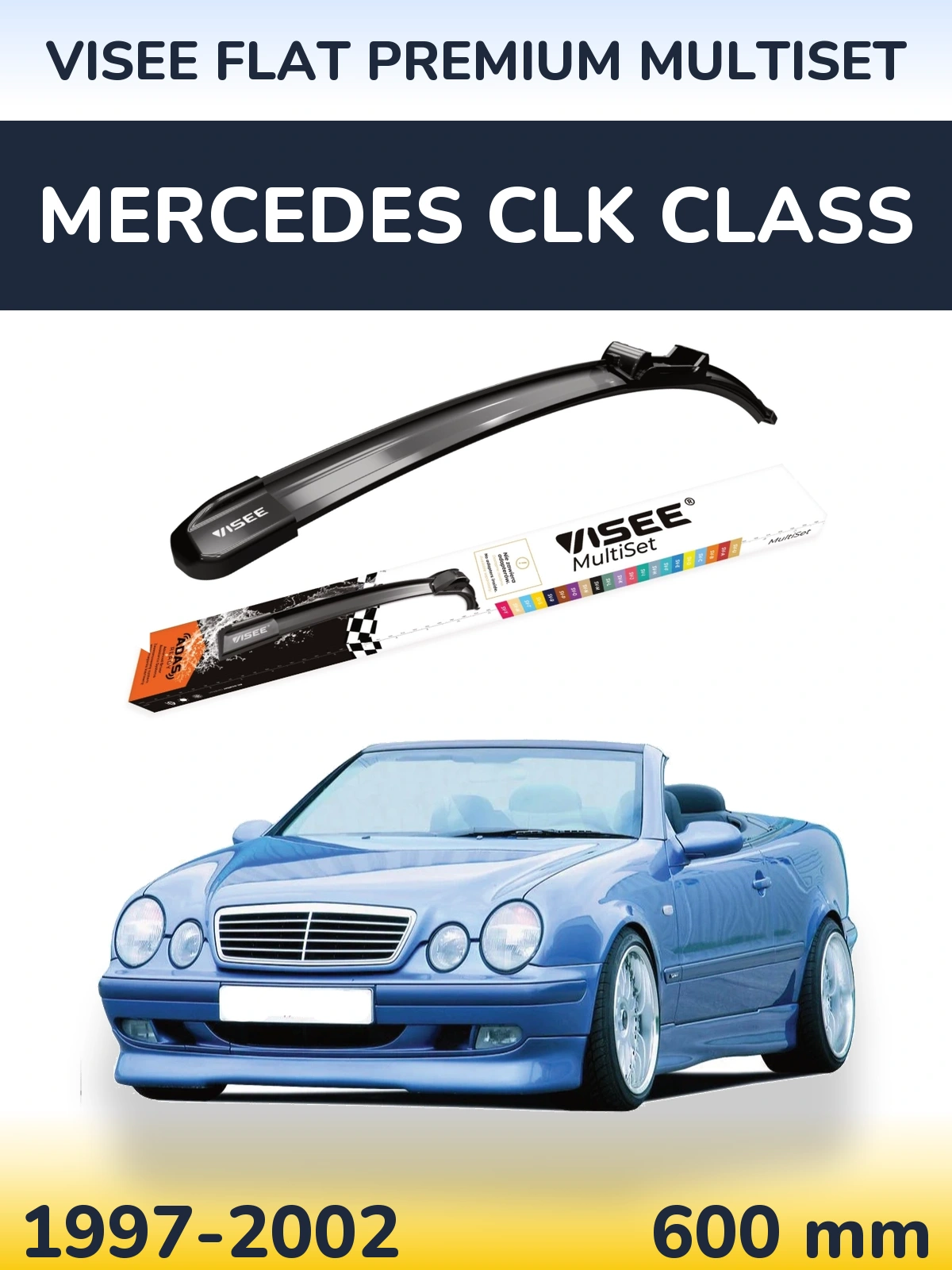 Ștergătoare VISEE FLAT PREMIUM MultiSet pentru Mercedes CLK Class