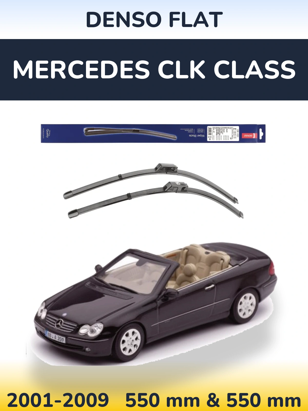 Ștergătoare Denso Flat pentru Mercedes CLK Class