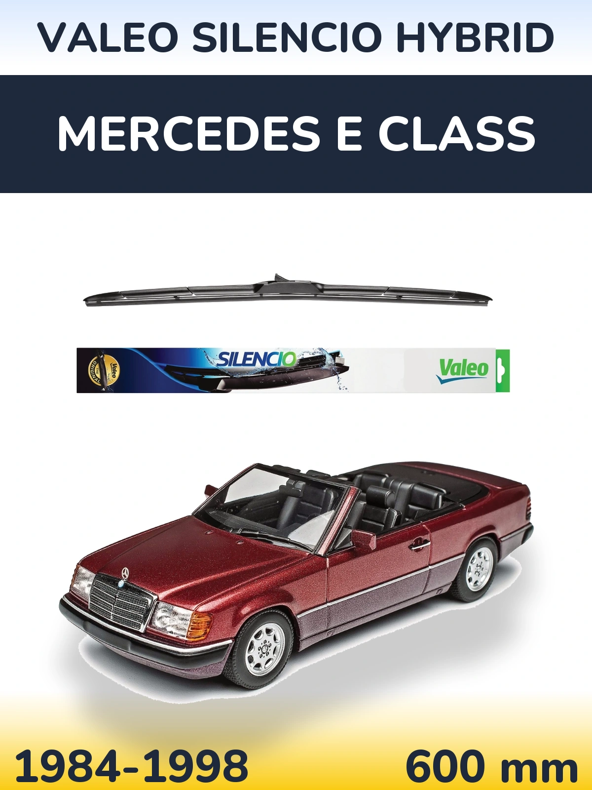 Ștergătoare Valeo Silencio Hybrid pentru Mercedes E Class