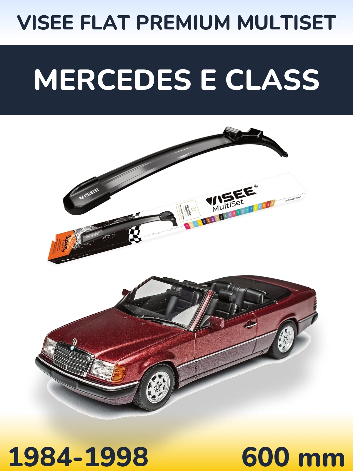 Ștergătoare VISEE FLAT PREMIUM MultiSet pentru Mercedes E Class