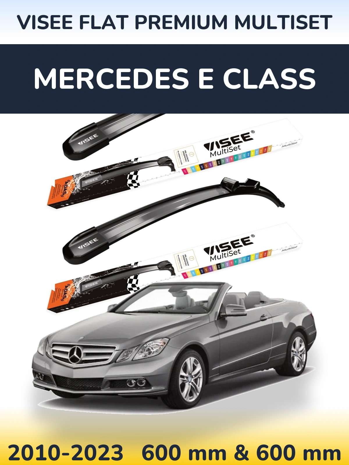 Ștergătoare VISEE FLAT PREMIUM MultiSet pentru Mercedes E Class
