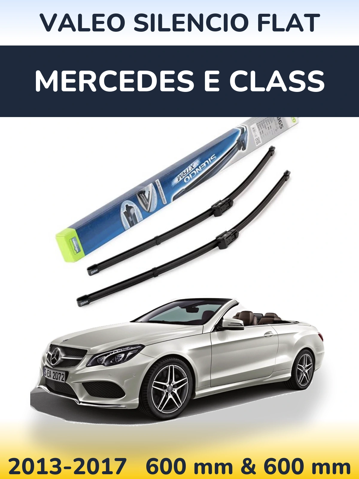 Ștergătoare Valeo Silencio Flat pentru Mercedes E Class