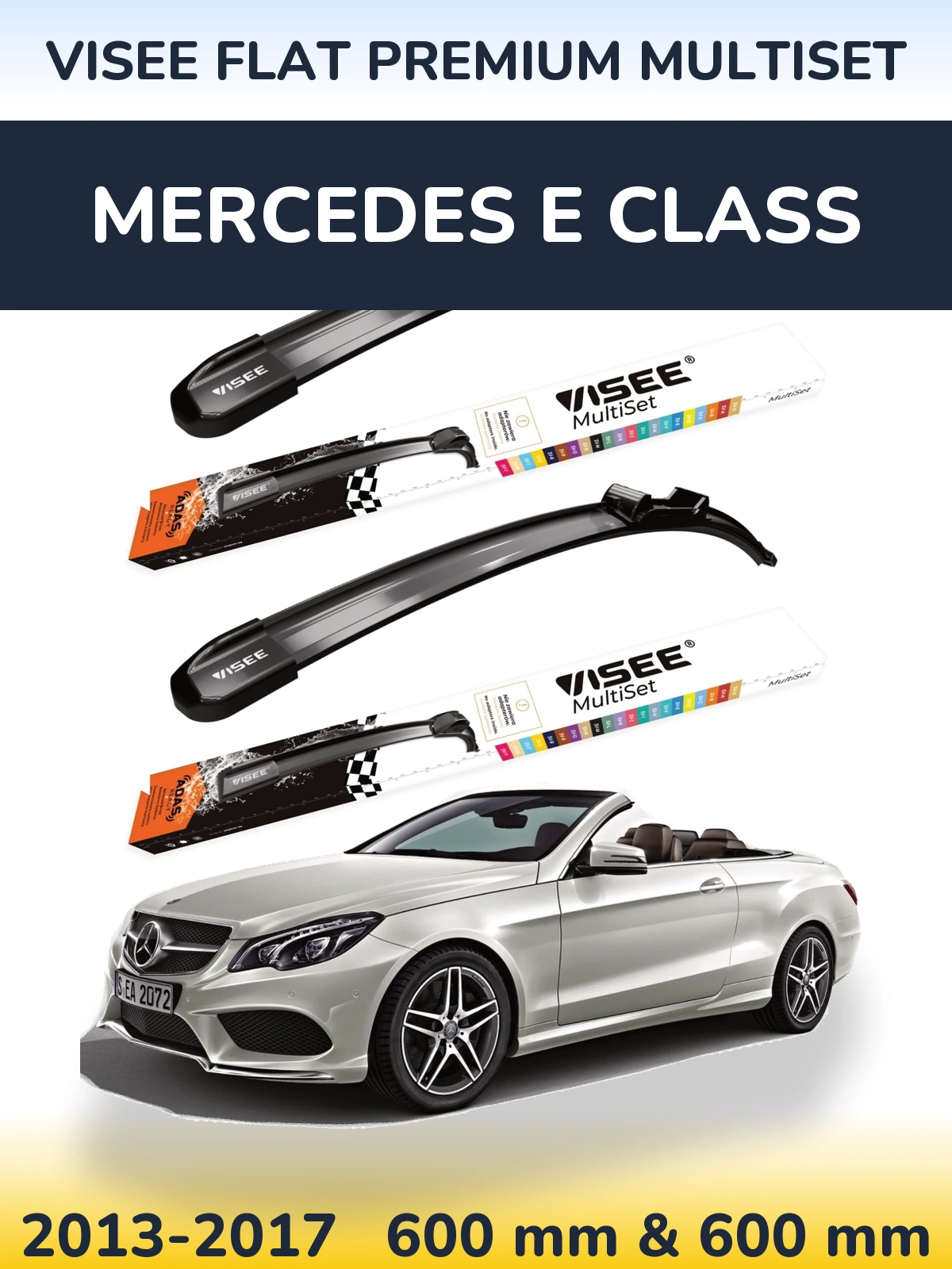 Ștergătoare VISEE FLAT PREMIUM MultiSet pentru Mercedes E Class