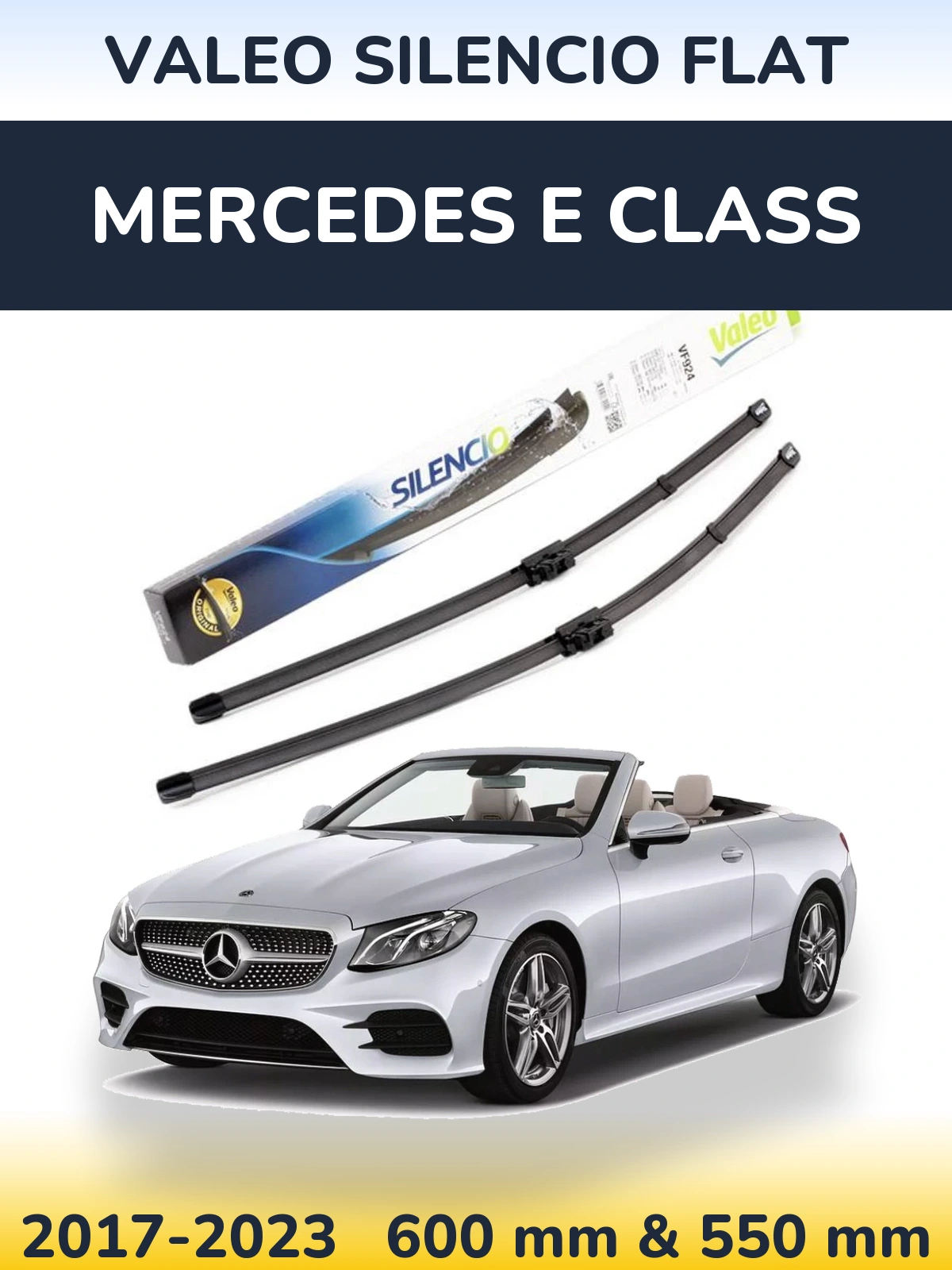 Ștergătoare Valeo Silencio Flat pentru Mercedes E Class