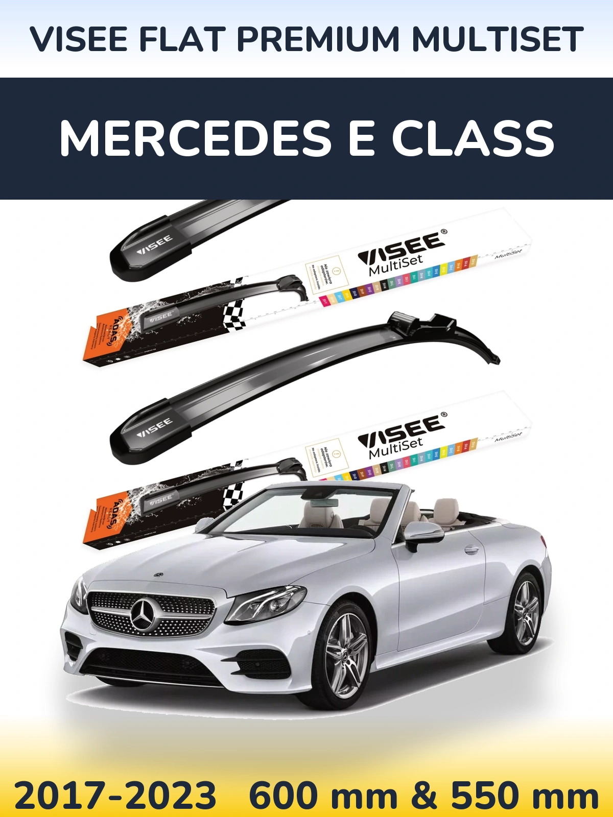 Ștergătoare VISEE FLAT PREMIUM MultiSet pentru Mercedes E Class
