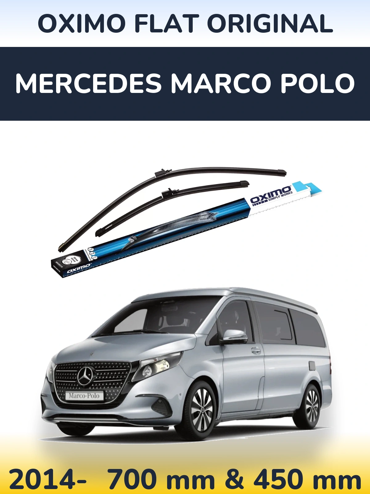 Ștergătoare Oximo Flat Original pentru Mercedes Marco Polo