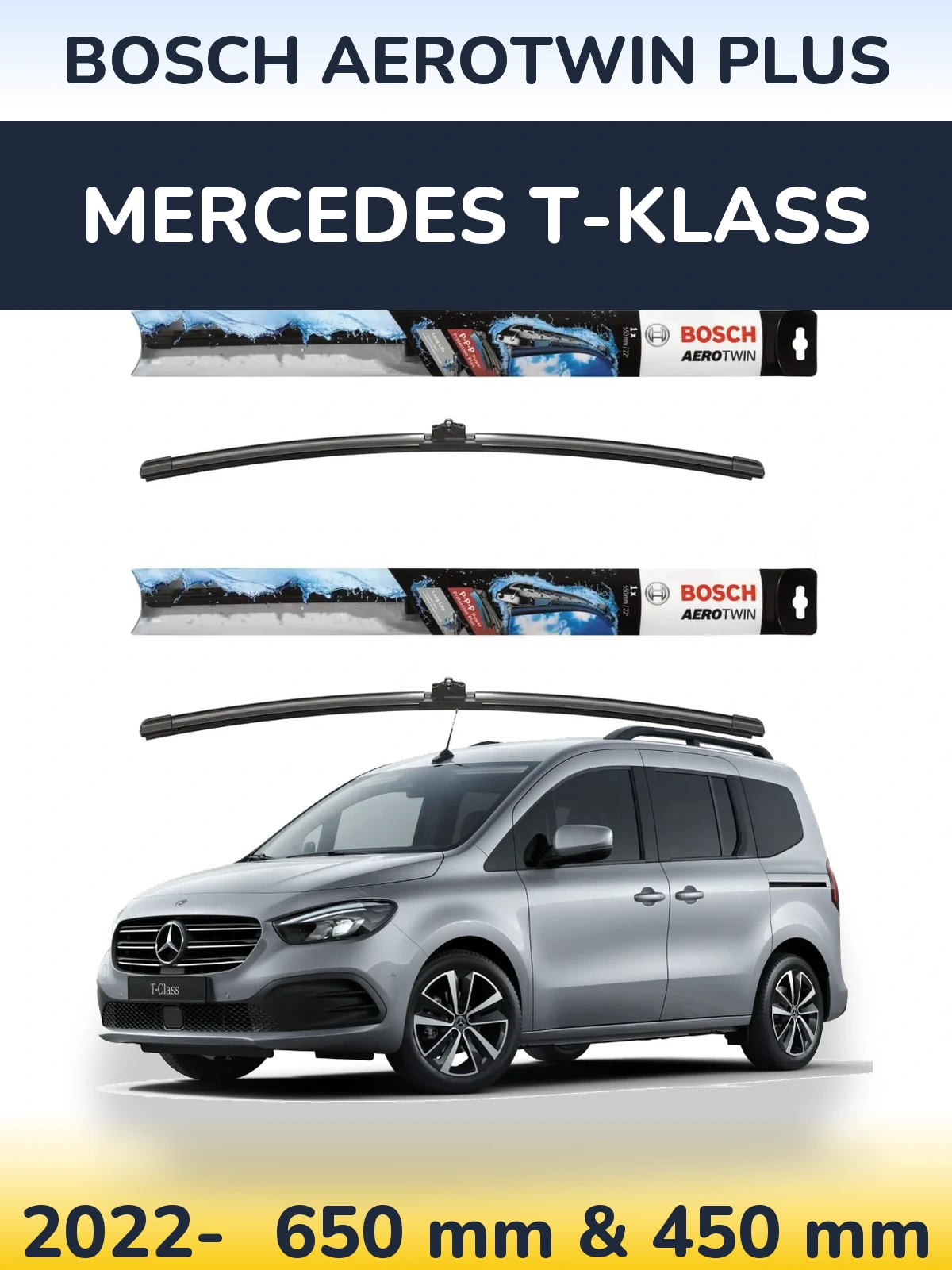 Ștergătoare BOSCH AeroTwin Plus pentru Mercedes T-Klass