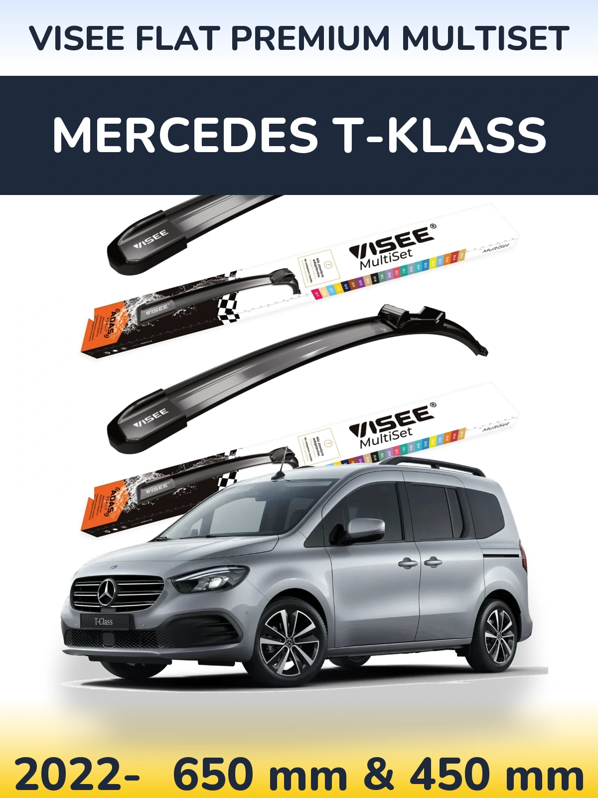 Ștergătoare VISEE FLAT PREMIUM MultiSet pentru Mercedes T-Klass