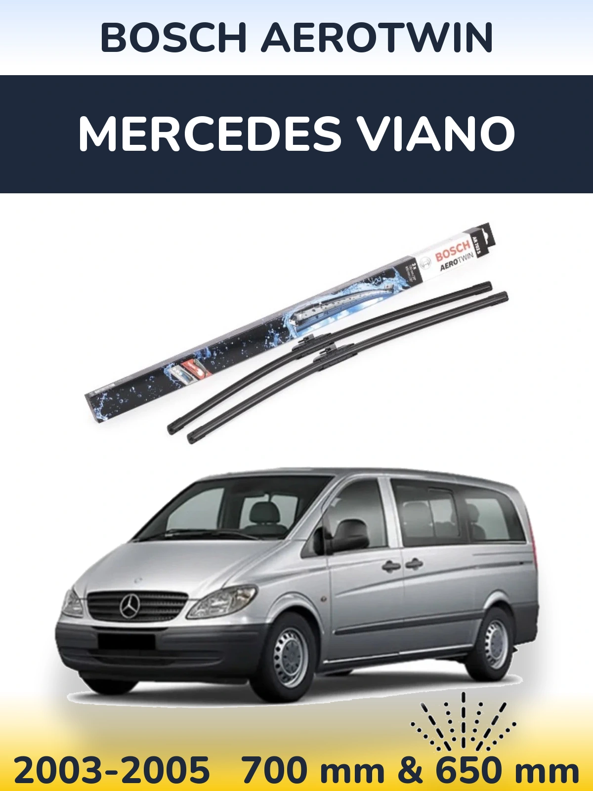 Ștergătoare BOSCH AeroTwin pentru Mercedes Viano