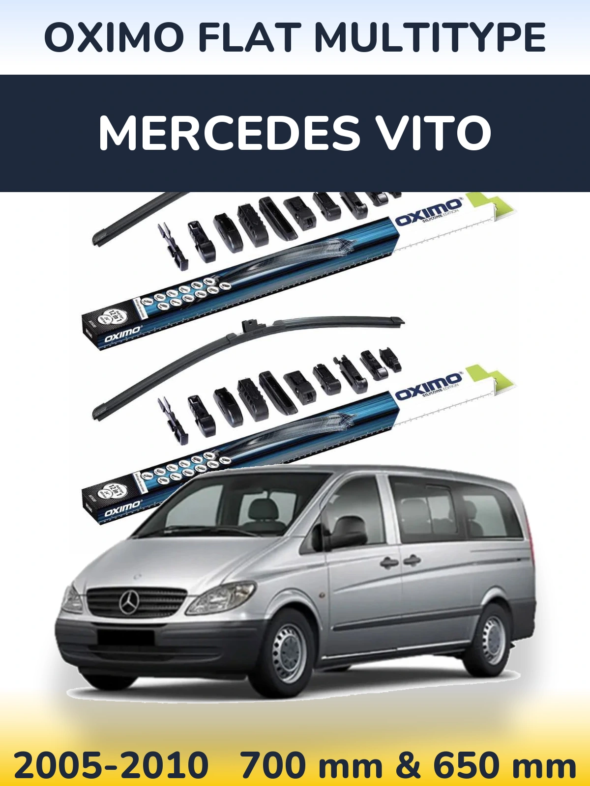 Ștergătoare Oximo Flat MultiTipe pentru Mercedes Vito