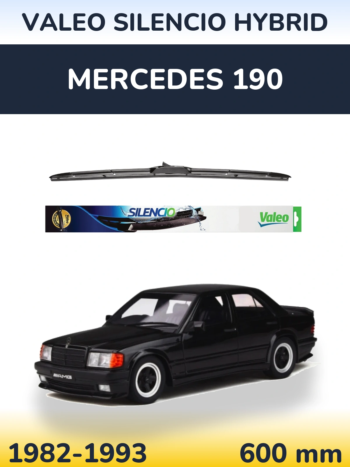 Ștergătoare Valeo Silencio Hybrid pentru Mercedes 190