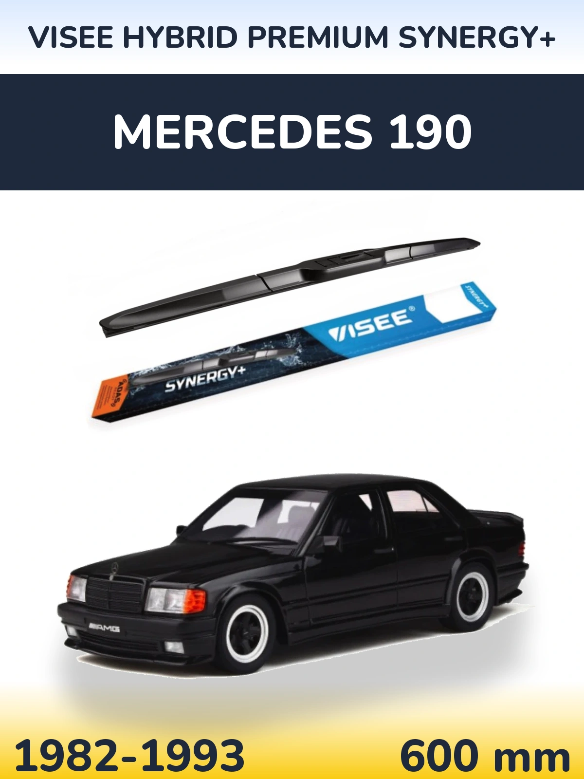 Ștergătoare VISEE HYBRID PREMIUM SYNERGY+ pentru Mercedes 190