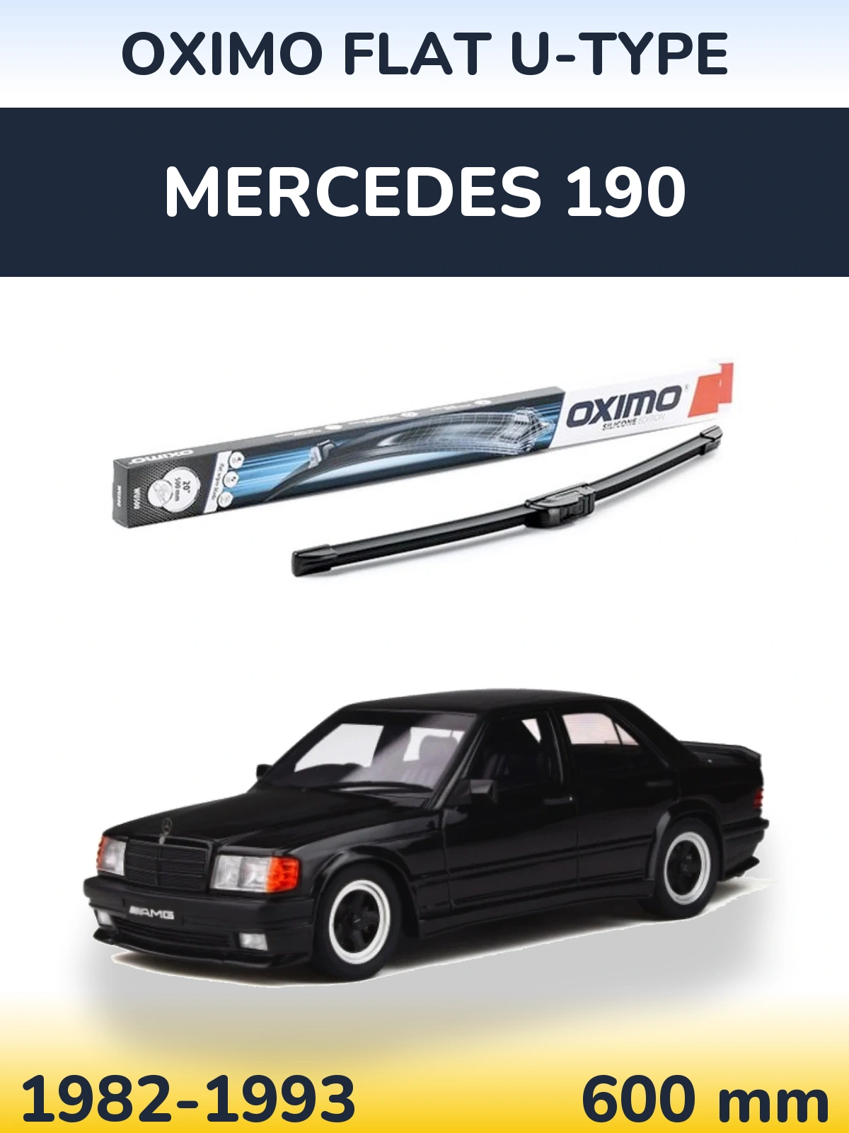 Ștergătoare Oximo Flat U-type pentru Mercedes 190