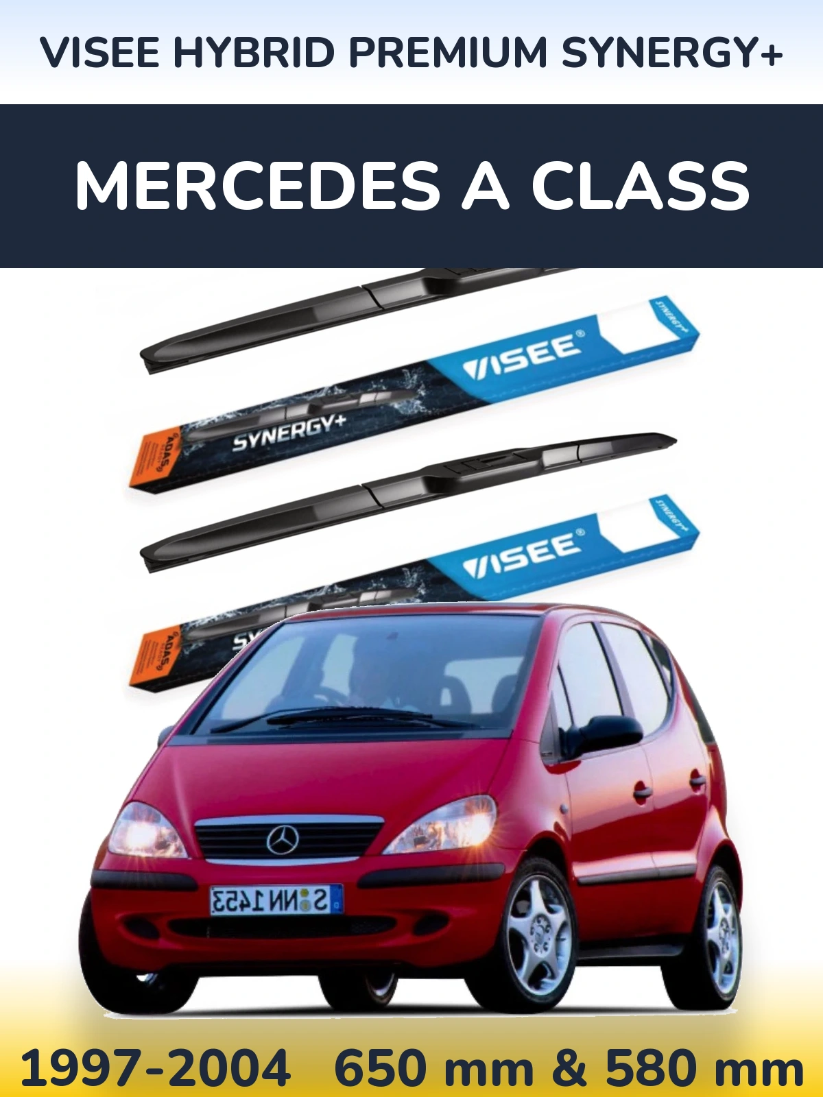 Ștergătoare VISEE HYBRID PREMIUM SYNERGY+ pentru Mercedes A Class