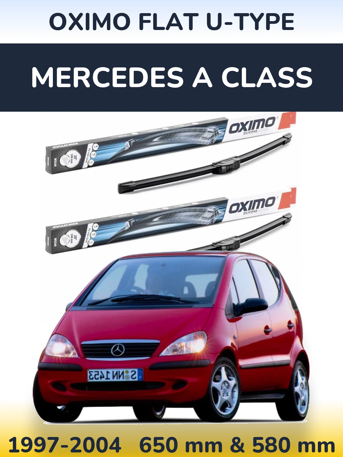 Ștergătoare Oximo Flat U-type pentru Mercedes A Class