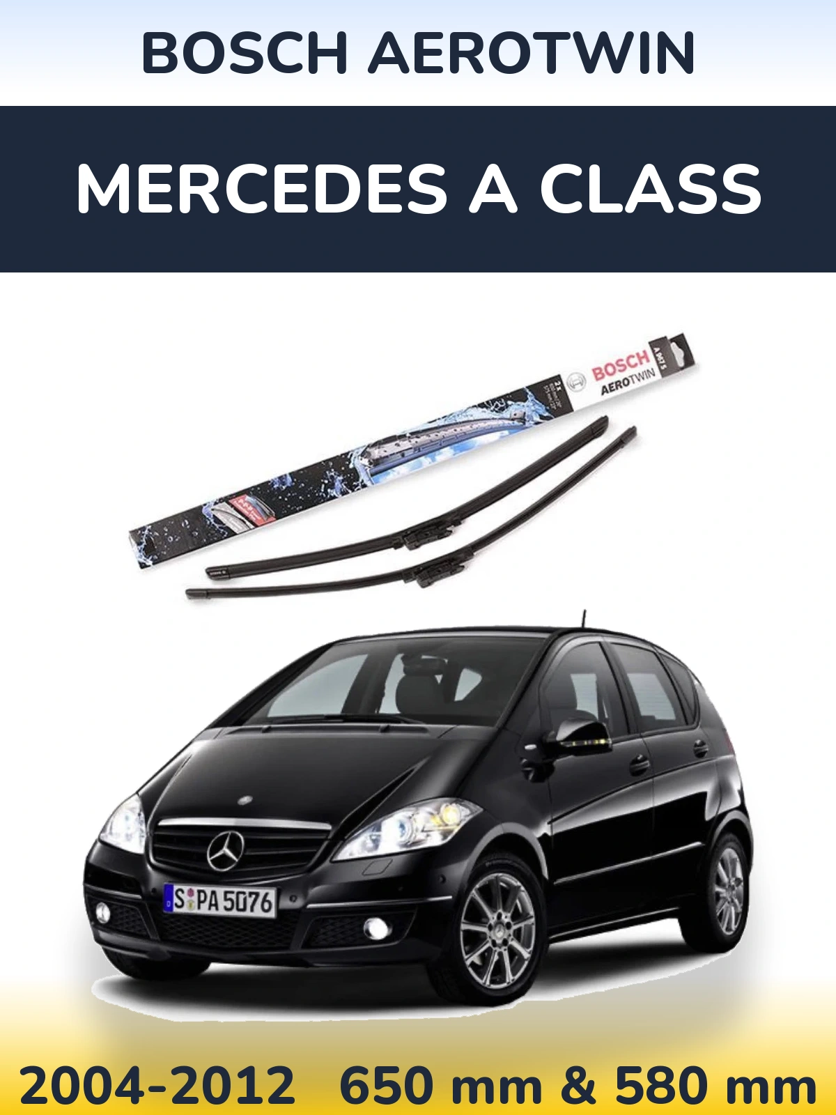 Ștergătoare BOSCH AeroTwin pentru Mercedes A Class