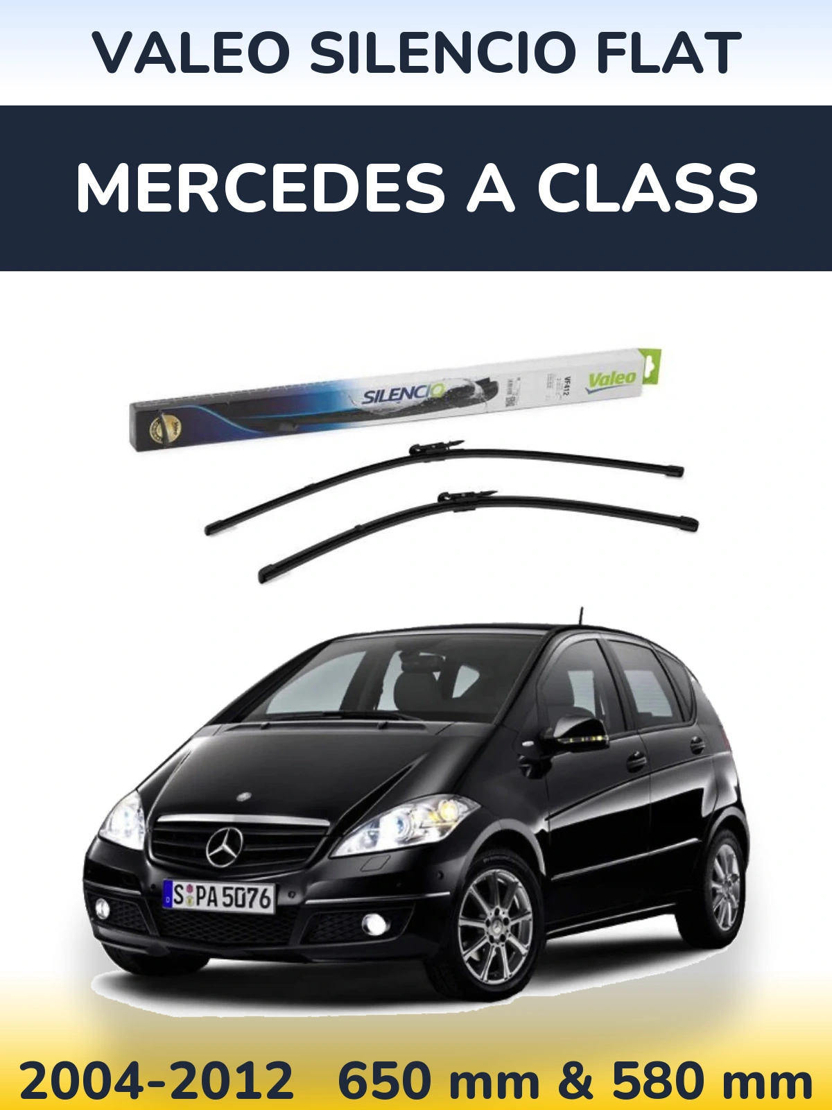 Ștergătoare Valeo Silencio Flat pentru Mercedes A Class