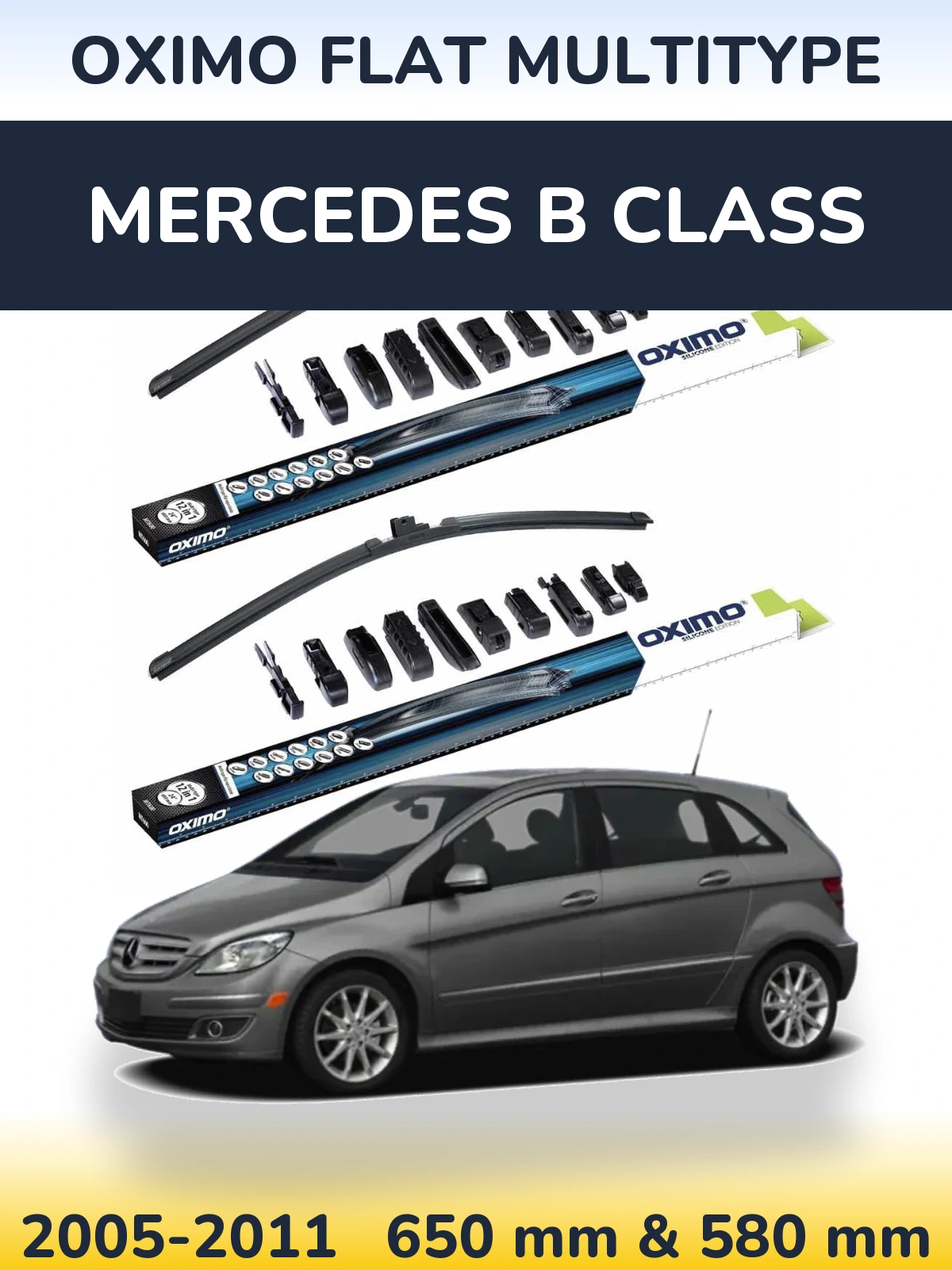 Ștergătoare Oximo Flat MultiTipe pentru Mercedes B Class