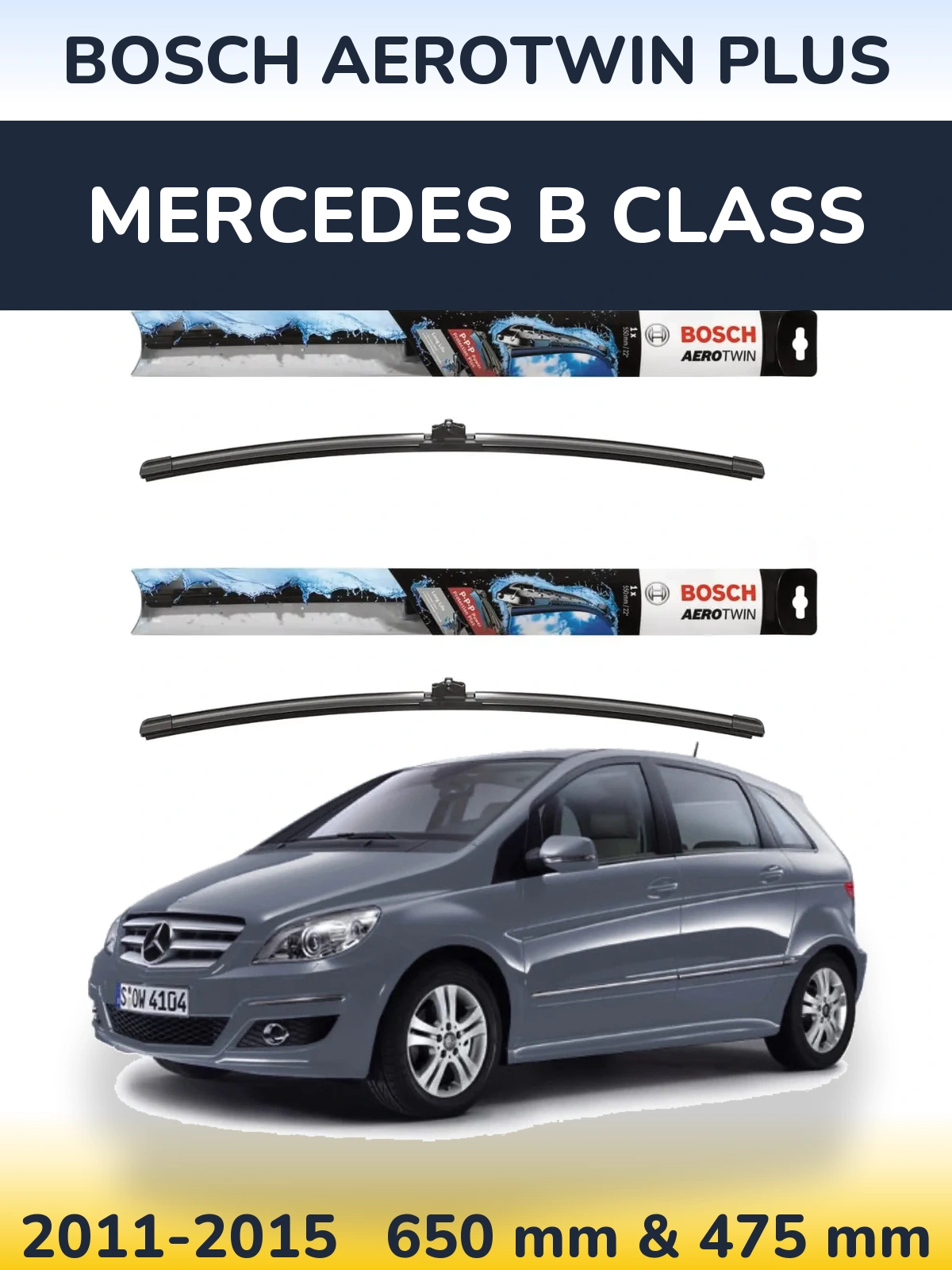 Ștergătoare BOSCH AeroTwin Plus pentru Mercedes B Class