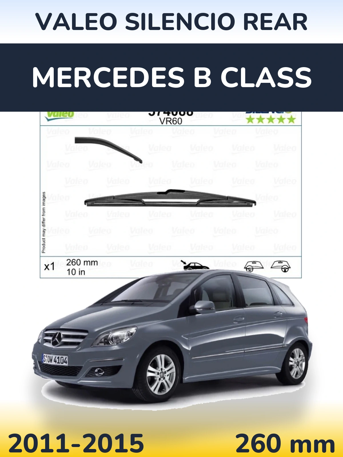 Ștergătoare Valeo Silencio Rear pentru Mercedes B Class