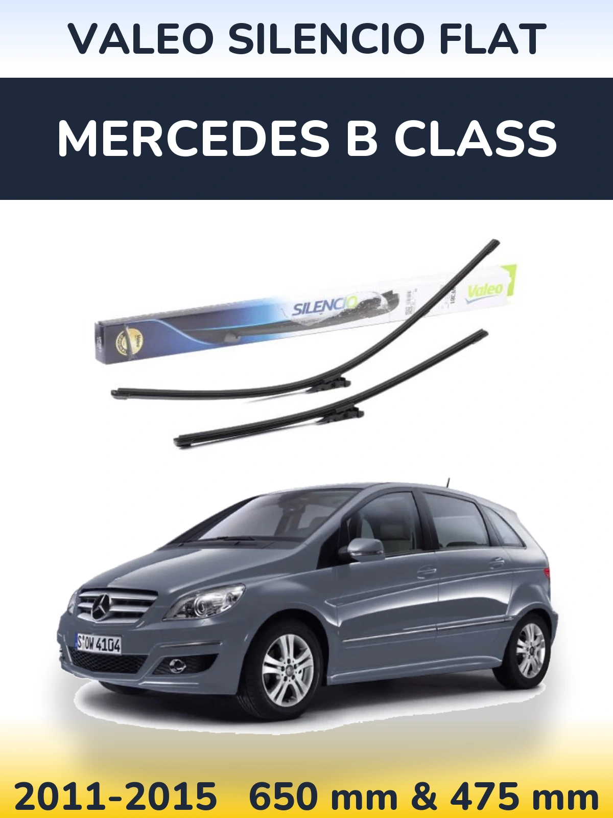 Ștergătoare Valeo Silencio Flat pentru Mercedes B Class