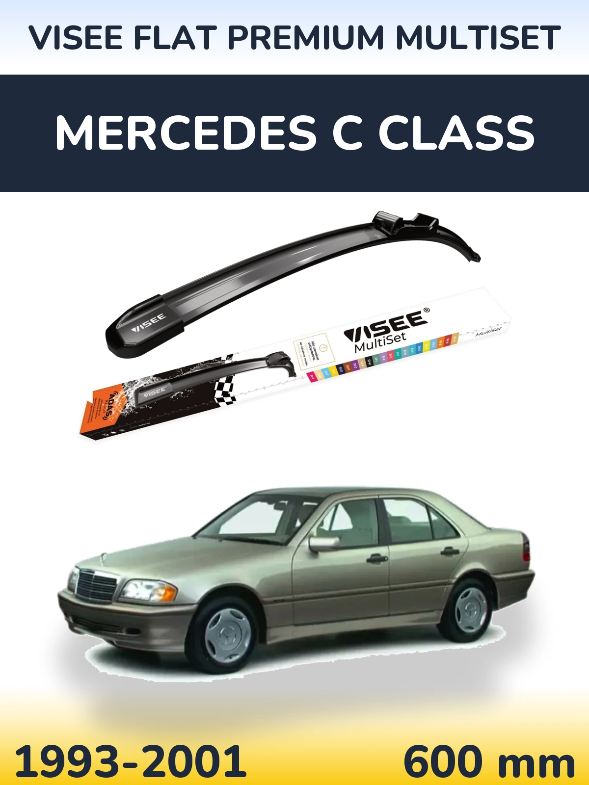 Ștergătoare VISEE FLAT PREMIUM MultiSet pentru Mercedes C Class