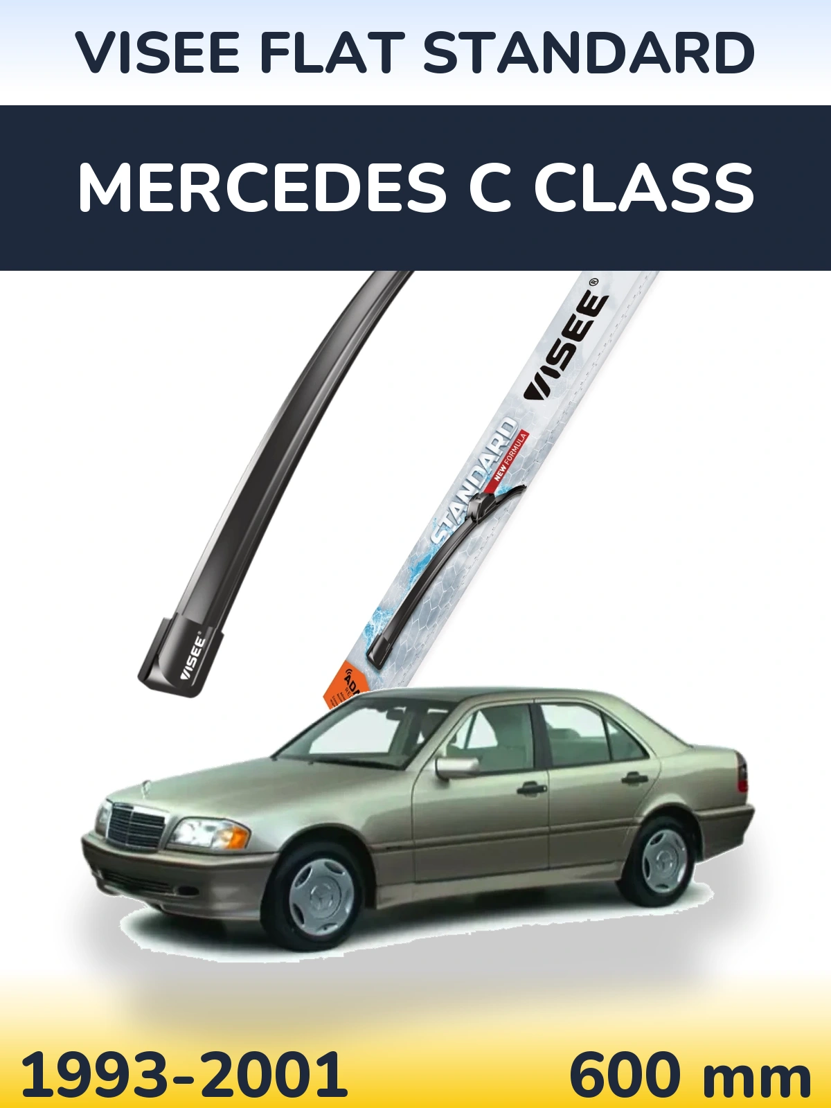Ștergătoare VISEE FLAT STANDARD pentru Mercedes C Class