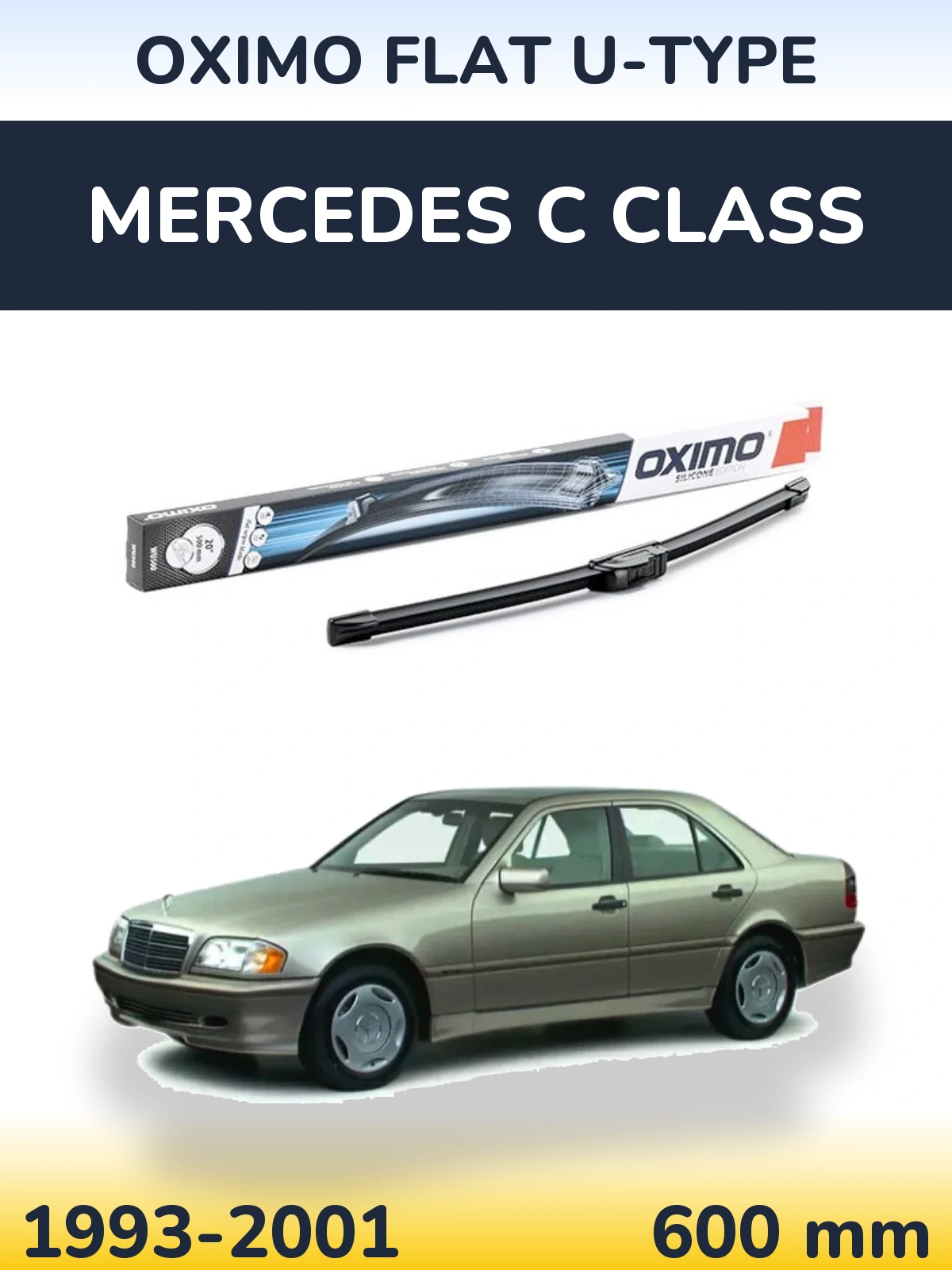Ștergătoare Oximo Flat U-type pentru Mercedes C Class
