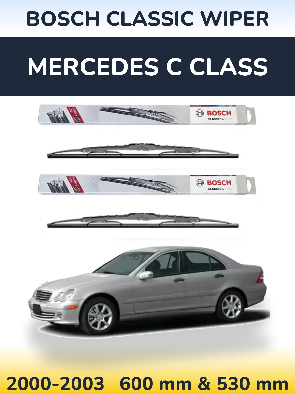 Ștergătoare BOSCH Classic Wiper pentru Mercedes C Class