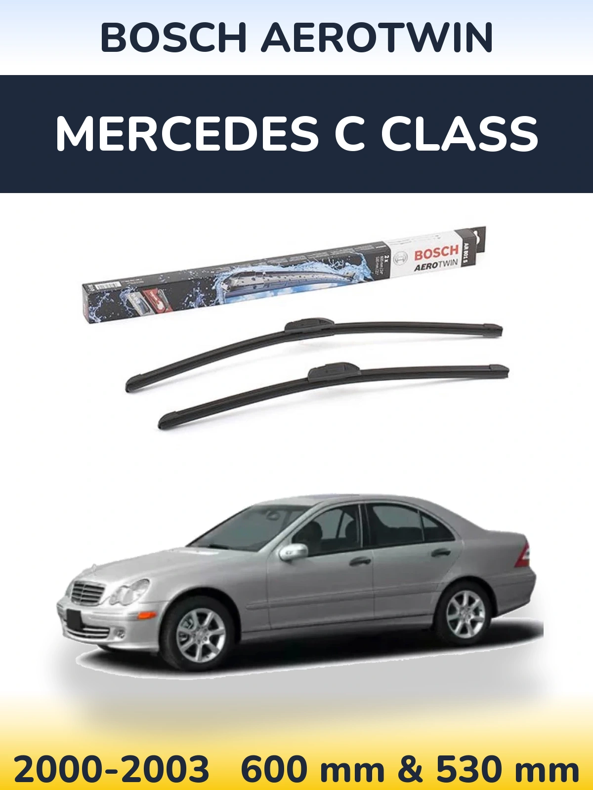 Ștergătoare BOSCH AeroTwin pentru Mercedes C Class